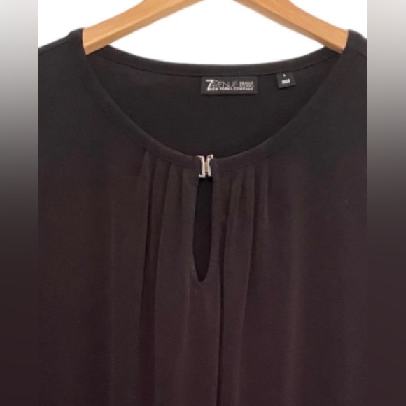 New York & Company Black Business Casual Top - Picture 2 of 8